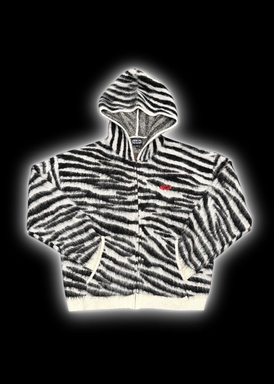*** ZEBRA ZIP HOODIE***